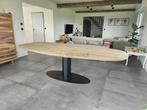 Luxe Deens Ovale Eiken Tafel met O-Onderstel Ovaal, Eiken deens ovale tafel industrieel onderstel poot gratis , 100 tot 150 cm