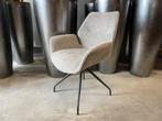 Veiling - Eetkamerstoel Mondial (set van 6) weefstof - taupe, Huis en Inrichting, Stoelen, Nieuw