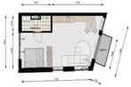 Studio Asvest in Delft, Huizen en Kamers, Minder dan 20 m², Delft