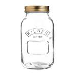 Weckpot glas met schroefdeksel 1L |  9,3(Ø)x17,8(h)cm Kilner, Verzenden, Nieuw in verpakking