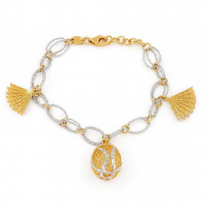 Armband - 18 karaat Witgoud, Geel goud, Sieraden, Tassen en Uiterlijk, Armbanden