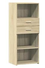 Moderne Hoge Kast Sonoma Eiken – Opbergkast 50x42,5x124 cm, Huis en Inrichting, Kasten | Ladekasten, Verzenden, Nieuw