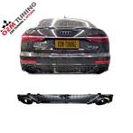 A6 RS6 C8 Honeycomb look Diffuser | hoogglans zwart | 18 –25, Nieuw, Achter, Bumper, Audi