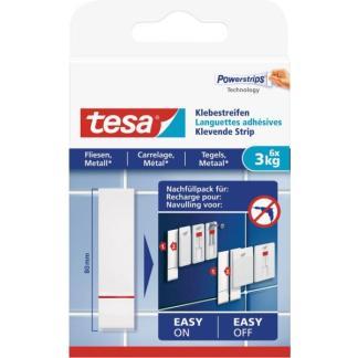 Powerstrips | Tesa | 6 stuks | 3 kg (Tegels, Metaal), Doe-het-zelf en Verbouw, IJzerwaren en Bevestigingsmiddelen, Nieuw, Verzenden