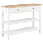 vidaXL Dressoir 110x35x80 cm MDF wit, Huis en Inrichting, Kasten | Dressoirs, Overige materialen, 100 tot 150 cm, Verzenden, Nieuw