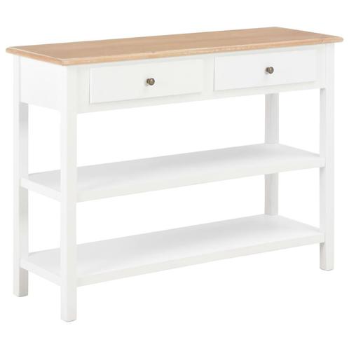 vidaXL Dressoir 110x35x80 cm MDF wit, Huis en Inrichting, Kasten | Dressoirs, 25 tot 50 cm, Nieuw, 100 tot 150 cm, Overige materialen