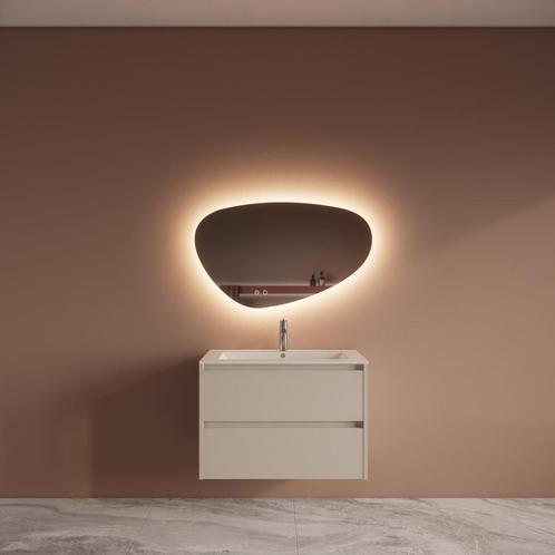 Badmeubelset BWS Riga Met Asia Wastafel Wit 80 cm Kasjmier, Doe-het-zelf en Verbouw, Sanitair, Bad, Nieuw, Ophalen of Verzenden