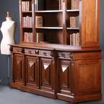 Hollandse Heerenkamer neorenaissance grote boekenkast en bij, Antiek en Kunst, Antiek | Kantoor en Zakelijk, Ophalen of Verzenden