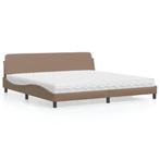 vidaXL Bed met matras Dover kunstleer cappuccinokleurig, Overige materialen, Bruin, Verzenden, Overige maten