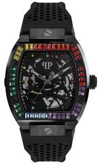 Philipp Plein PWBAA0621 The $keleton horloge 44 mm, Overige merken, Staal, Verzenden, Polshorloge