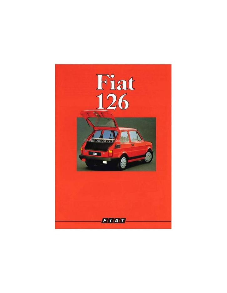 1988 FIAT 126 BROCHURE DUITS, Boeken, Auto's | Folders en Tijdschriften