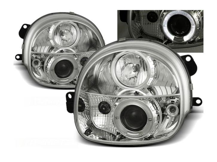 Angel Eyes koplampen Chrome geschikt voor Renault Twingo, Auto-onderdelen, Verlichting, Nieuw, Renault, Verzenden