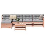 vidaXL 6-delige Loungeset massief douglas vurenhout, Verzenden, Nieuw, Loungeset