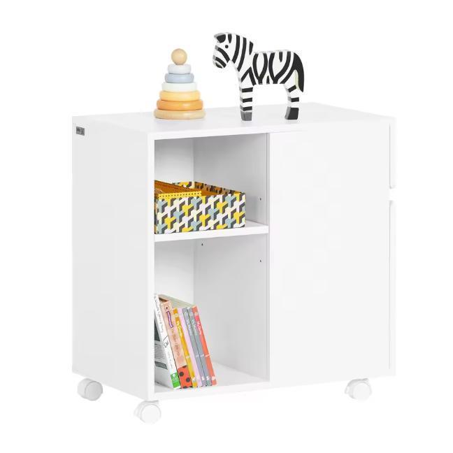 Printerkast op Wielen – Witte Mobiele Kast met Lade en Deur, Zakelijke goederen, Kantoor en Winkelinrichting | Kantoormeubilair en Inrichting