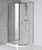 Aqualine Arleta - Douchehoek 80x80 cm, chroom/helder glas, Ophalen of Verzenden, Nieuw, Chroom, Douche