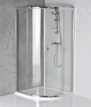 Aqualine Arleta - Douchehoek 80x80 cm, chroom/helder glas, Doe-het-zelf en Verbouw, Sanitair, Douche, Nieuw, Chroom, Ophalen of Verzenden
