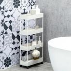 TRUUSK Keukenwagen - 4 Planken - 3 Haken - 4 Wielen - 40x19x, Verzenden, Nieuw