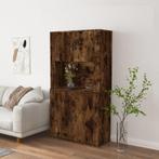 vidaXL buffetkast bewerkt hout gerookt eikenkleurig, Huis en Inrichting, Kasten | Buffetkasten, Verzenden, Nieuw, Overige houtsoorten