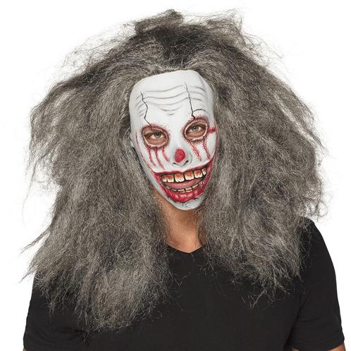 Halloween Masker Clown Grijs Haar, Hobby en Vrije tijd, Feestartikelen, Nieuw, Verzenden