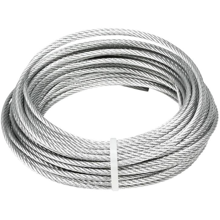 Benson Staalkabel - 3 mm diameter - 15 meter - 300 kg tre..., Doe-het-zelf en Verbouw, IJzerwaren en Bevestigingsmiddelen, Nieuw