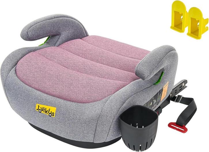 Zitverhoger isofix - Stoelverhoger auto - 6-12 jaar - Roze -, Kinderen en Baby's, Autostoeltjes, Zo goed als nieuw, Verzenden