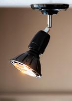 Bailey Plafondlamp Porselein Zwart E27 verstelbare arm Ø1.., Ophalen of Verzenden, Nieuw