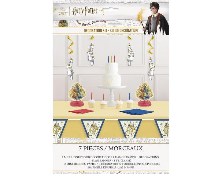 Harry Potter Decoratieset 7-delig, Hobby en Vrije tijd, Feestartikelen, Nieuw, Ophalen of Verzenden