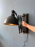 Industrial Black Metal Scissor Wall Lamp, Ophalen of Verzenden, Nieuw
