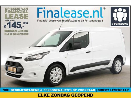 Ford Transit Connect 1.6 TDCI L2H1 Airco Cruise 3Pers €145pm, Auto's, Bestelauto's, Lease, Handgeschakeld, Diesel, Ford, Wit, Verzenden
