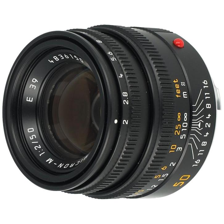 Leica 11826 Summicron-M 50mm F/2 zwart (Type IV), Audio, Tv en Foto, Fotocamera's Digitaal, Gebruikt, Overige Merken, Verzenden