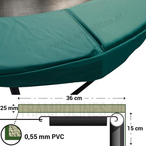 Trampoline Rand Magic Circle Pro Groen 380 cm, Kinderen en Baby's, Speelgoed | Buiten | Trampolines, Nieuw, Ophalen of Verzenden