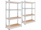 Profeco 2x Heavy Duty Opbergrek - RVS - 160x80x40 cm - 100kg, Huis en Inrichting, Kasten | Overige, Verzenden, Nieuw