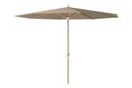 Platinum Riva stokparasol 3 m. rond - Teak Taupe, Tuin en Terras, Verzenden, Nieuw, Stokparasol, Kantelbaar