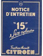 1946 CITROËN TRACTION AVANT INSTRUCTIEBOEKJE FRANS, Auto diversen, Handleidingen en Instructieboekjes