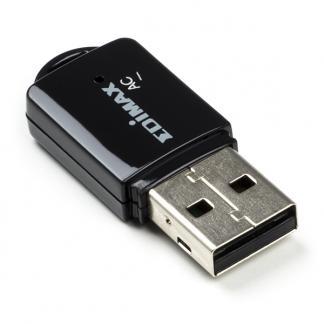 WiFi dongle - Edimax (USB A, Dual band, 2.4/5 GHz, AC600), Computers en Software, Pc- en Netwerkkabels, Nieuw, Verzenden