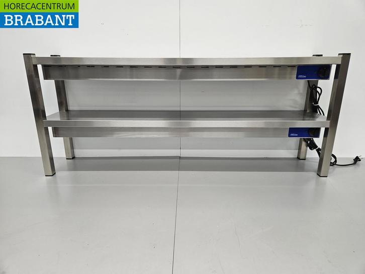 HCB RVS Dubbele Warmtebrug Warmhoudbrug Verwarmde etagère, Zakelijke goederen, Horeca | Keukenapparatuur, Nieuw in verpakking