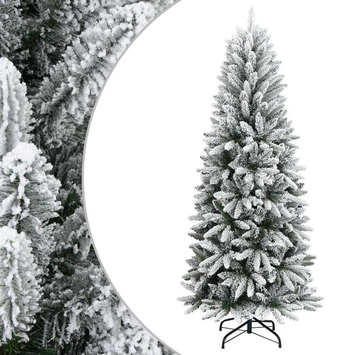 vidaXL Kunstkerstboom met sneeuw 210 cm PVC en PE, Diversen, Kerst, Nieuw, Verzenden