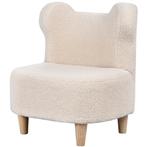 TRUUSK Pluche Kinderstoel met Berenoren - Fleece Hoes - Zach, Verzenden, Nieuw