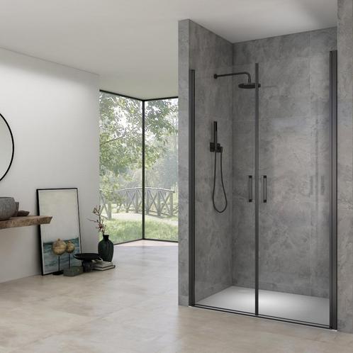 Pendeldeuren Van Rijn ST02 Saloondeur 90x200 cm 6 mm Zwart, Doe-het-zelf en Verbouw, Sanitair, Douche, Nieuw, Ophalen of Verzenden