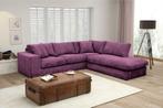 Hoekbank Lelystad - hoekbanken - Paars, Nieuw, 150 cm of meer, Stof, 200 tot 250 cm