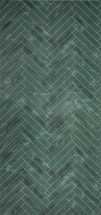 Wandpaneel Isodeco Visgraat 120x260 cm SPC Groen (Doosinhoud, Ophalen of Verzenden, Nieuw, Overige typen