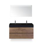 Maxx XL Badmeubelset 120 cm - Tabacco - Wastafel Kube Dubbel, Huis en Inrichting, Badkamer | Badkamermeubels, Ophalen of Verzenden