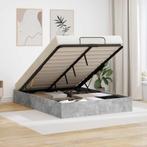 vidaXL Ottoman Bedframe Beton Grijs 140 x 200 cm, Verzenden, Nieuw, Grijs, Hout