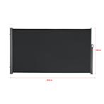 Windscherm uittrekbaar zijluifel 300x160 cm antraciet en zwa, Caravans en Kamperen, Verzenden, Nieuw
