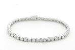 5,1 CT Diamanten Tennisarmband 18 Karaat Witgoud 17,5 cm, Nieuw, Ophalen of Verzenden, Met edelsteen, Goud