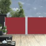 vidaXL Tuinscherm uittrekbaar 170x1200 cm rood, Verzenden, Nieuw