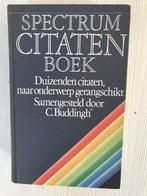 Spectrum Citatenboek 9789027482532 C. Buddingh, Boeken, Gelezen, C. Buddingh', Verzenden