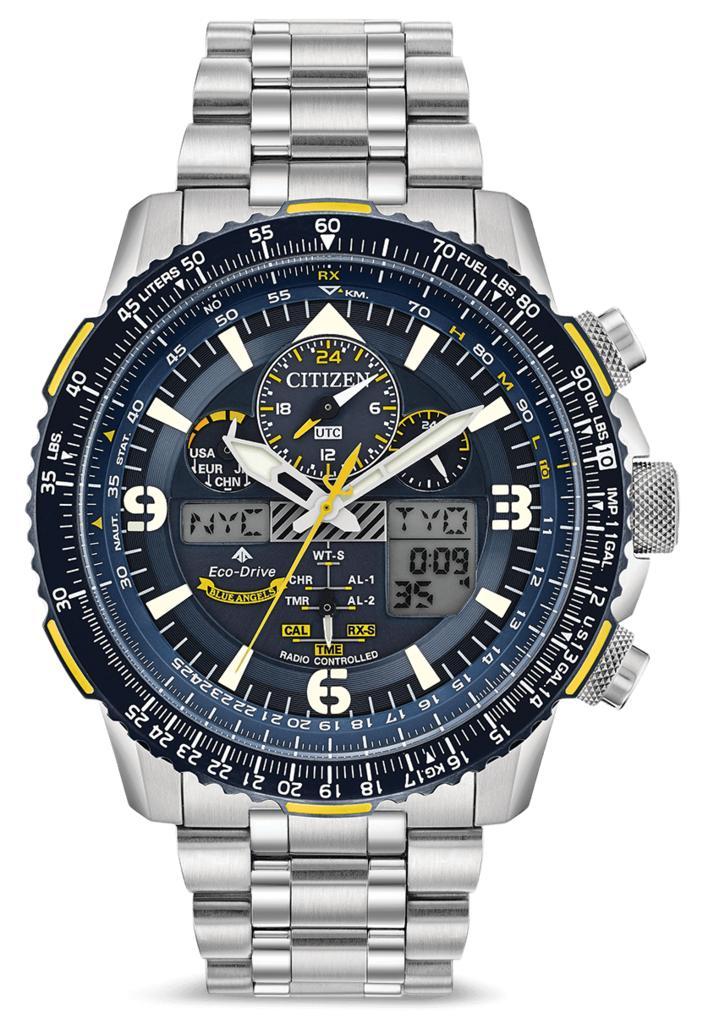 Citizen JY8078-52L Promaster Sky Blue Angels horloge, Sieraden, Tassen en Uiterlijk, Horloges | Heren, Staal, Nieuw, Staal, Citizen