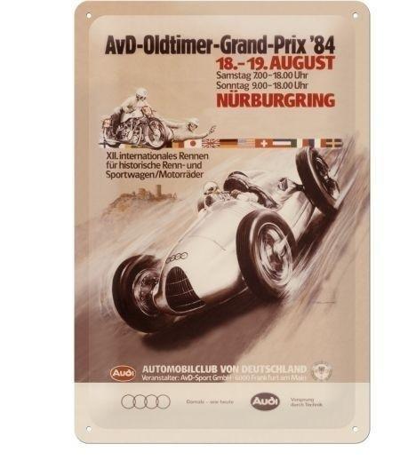 AvD-Oldtimer-Grand-Prix 84 reclamebord, Verzamelen, Merken en Reclamevoorwerpen, Nieuw, Ophalen of Verzenden