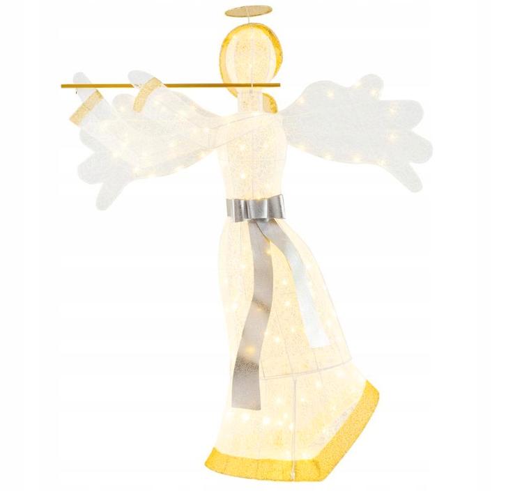 2dekans | engel met led - 150 cm - kerstdecoratie, Diversen, Kerst, Zo goed als nieuw, Ophalen of Verzenden